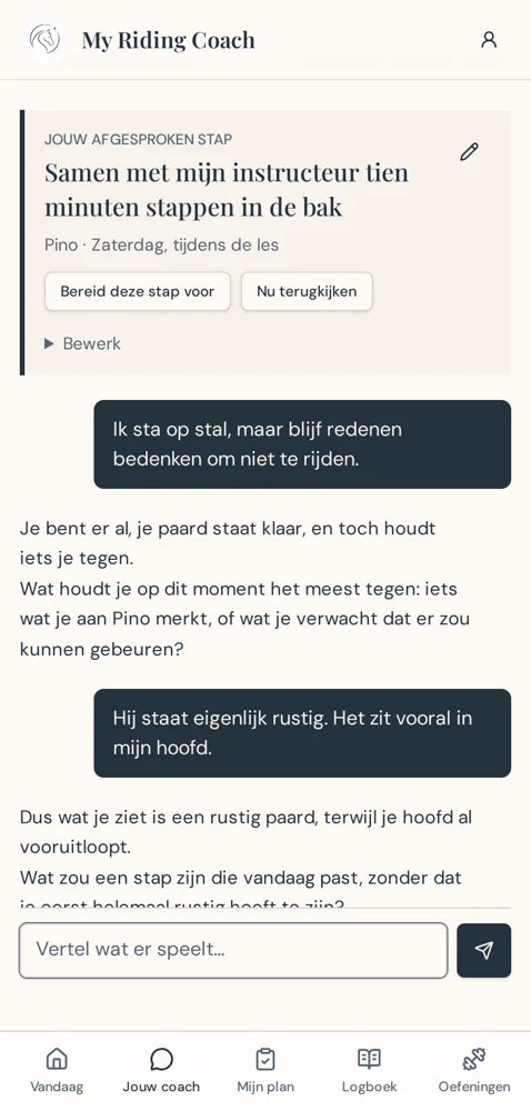 Echte appschermen · Demoprofiel met voorbeeldinhoud: Ondersteuning wanneer het speelt